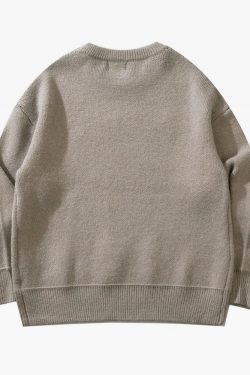 Y2K Grunge Doberman Print Sweater - Retro 90S Fashion, Y2K Outfits, And Pastel Goth Style