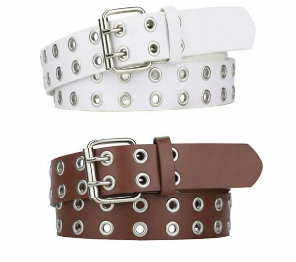 Y2K Grunge Double Pin Buckle Belt - Retro 90S Fashion, Gothic Y2K, Pastel Goth Accessory Y2K Grunge Double Pin Buckle Belt - Retro 90S Fashion, Gothic Y2K, Pastel Goth Accessory