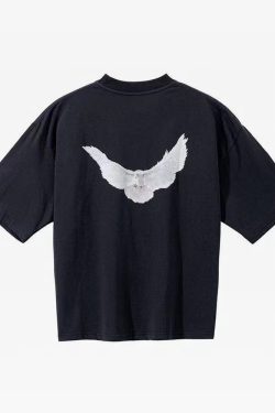 Y2K Grunge Dove Shirt - Retro 90S Summer Outfit, Pastel Goth, Y2K Club & Party Fashion