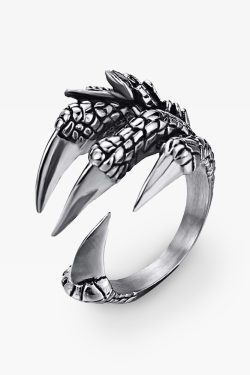 Y2K Grunge Dragon Claw Ring - Retro 90S Fashion, Gothic Y2K, Popstar & Party Outfits Accessory