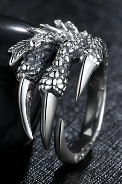 Y2K Grunge Dragon Claw Ring - Retro 90S Fashion, Gothic Y2K, Popstar & Party Outfits Accessory