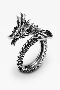 Y2K Grunge Dragon Ring - Retro 90S Fashion, Gothic Y2K, Pastel Goth, Y2K Popstar Style