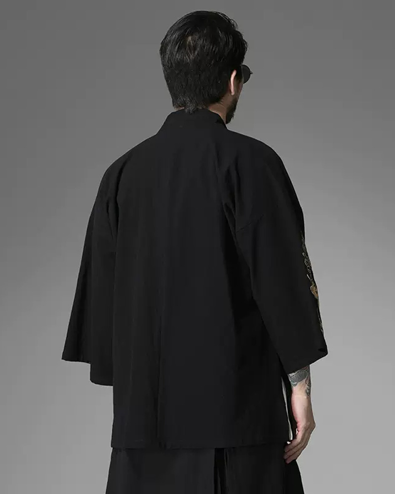 Y2K Grunge Embroidered Kimono Cardigan - Retro 90S Summer Outfit, Pastel Goth Style Y2K Grunge Embroidered Kimono Cardigan - Retro 90S Summer Outfit, Pastel Goth Style