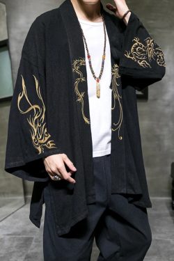 Y2K Grunge Embroidered Kimono Jacket - Retro 90S Fashion, Summer Outfits, And Party Looks