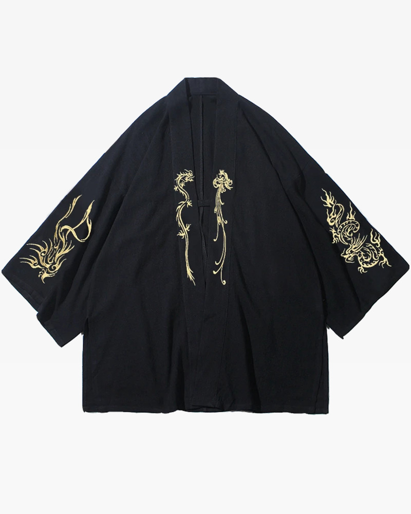 Y2K Grunge Embroidered Kimono Jacket - Retro 90S Fashion, Summer Outfits, And Party Looks