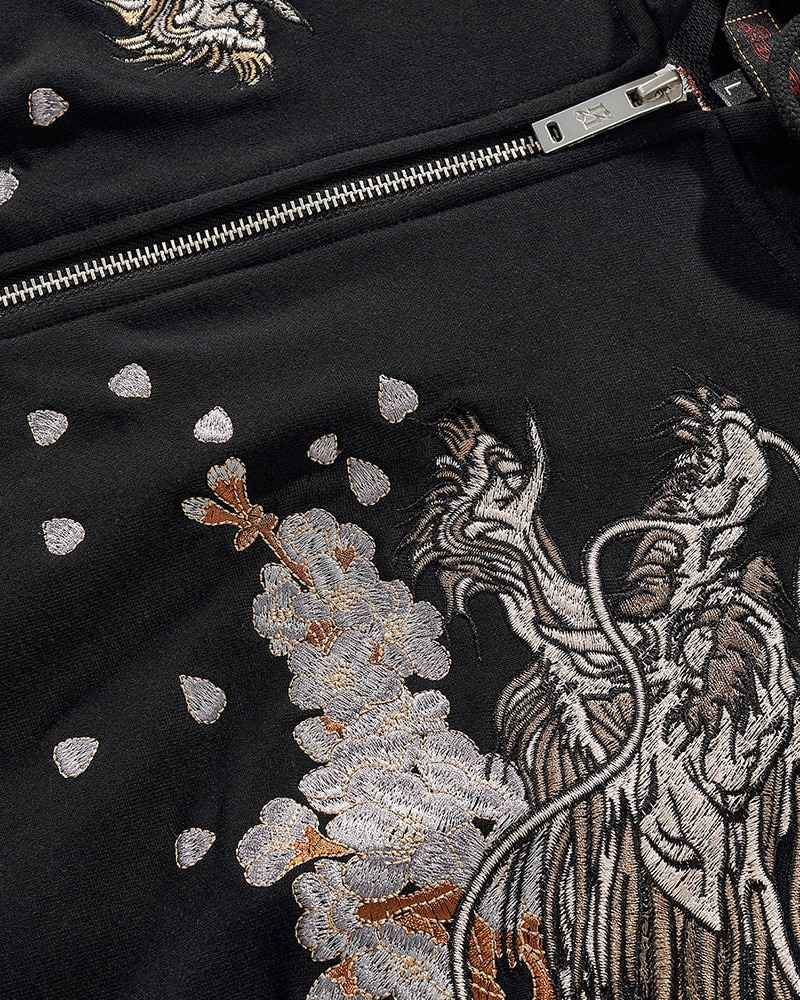 Y2K Grunge Embroidered Zip Up Jacket - 90S Fashion, Retro Style, Summer Y2K Outfits Y2K Grunge Embroidered Zip Up Jacket - 90S Fashion, Retro Style, Summer Y2K Outfits