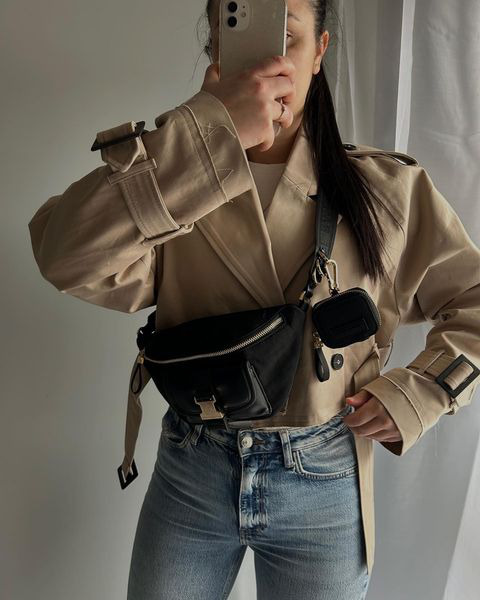 Y2K Grunge Estelle Cropped Trench Coat - Retro 90S Fashion, Summer & Party Outfits Y2K Grunge Estelle Cropped Trench Coat - Retro 90S Fashion, Summer & Party Outfits