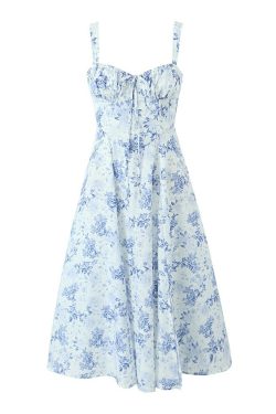 Y2K Grunge Eva Midi Dress - Retro 90S Summer Outfit, Pastel Goth, Y2K Party & Club Fashion