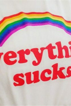 Y2K Grunge Everything Sucks Shirt - 90S Retro Summer Outfit, Pastel Goth, Y2K Fashion