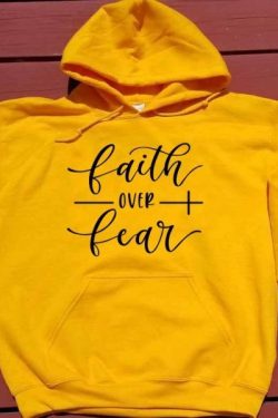 Y2K Grunge Faith Over Fear Hoodie - Retro 90S Fashion, Summer Outfits, And Pastel Goth Style