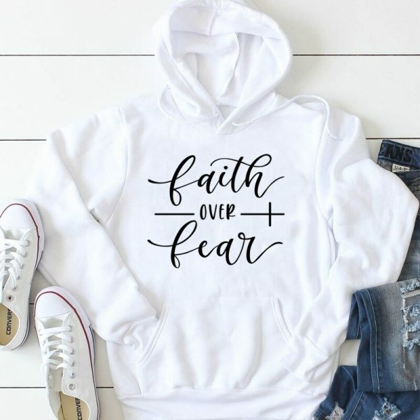 Y2K Grunge Faith Over Fear Hoodie - Retro 90S Fashion, Summer Outfits, And Pastel Goth Style Y2K Grunge Faith Over Fear Hoodie - Retro 90S Fashion, Summer Outfits, And Pastel Goth Style