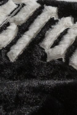 Y2K Grunge Faux Fur Jacket - 90S Retro Style, Perfect For Y2K Summer Outfits And Party Looks