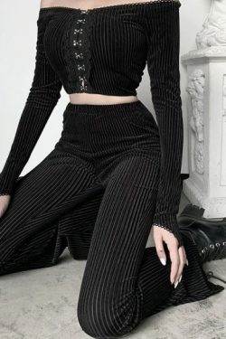 Y2K Grunge Flare Pants - Retro 90S Fashion, Summer Outfits, And Pastel Goth Style