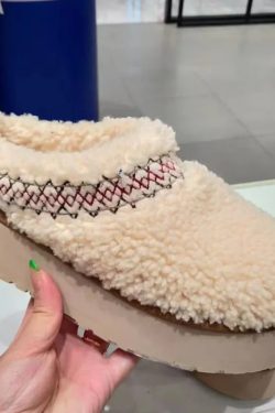 Y2K Grunge Fur Slippers Ankle Boots - Plush Platform Winter Snow Shoes, Retro 90S Fashion
