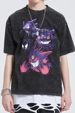 Y2K Grunge Gengar Shirt - Retro 90S Fashion, Summer Outfits, And Pastel Goth Style