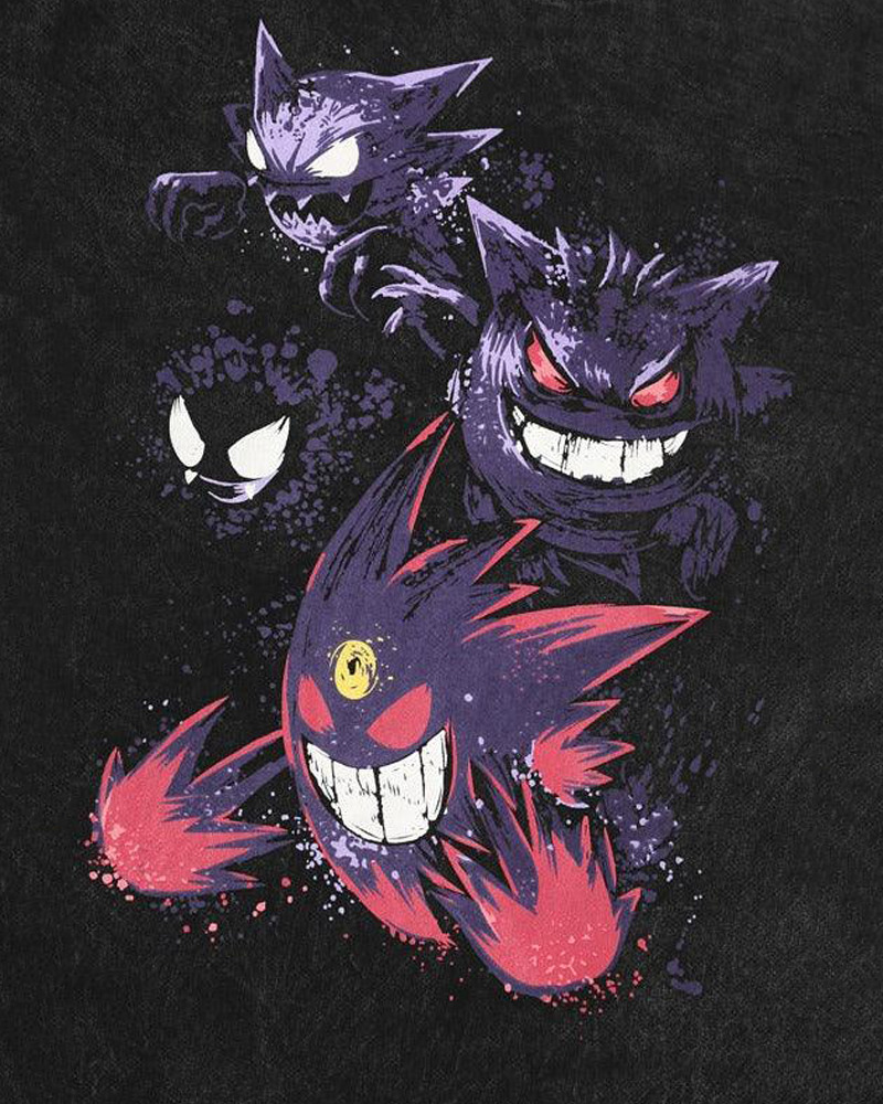 Y2K Grunge Gengar Shirt - Retro 90S Fashion, Summer Outfits, And Pastel Goth Style Y2K Grunge Gengar Shirt - Retro 90S Fashion, Summer Outfits, And Pastel Goth Style