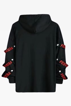Y2K Grunge Goth Hoodie For Men - Retro 90S Fashion, Dark Y2K Style, Perfect For Y2K Outfits