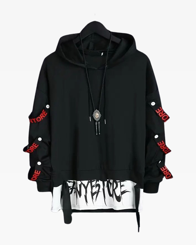 Y2K Grunge Goth Hoodie For Men - Retro 90S Fashion, Dark Y2K Style, Perfect For Y2K Outfits Y2K Grunge Goth Hoodie For Men - Retro 90S Fashion, Dark Y2K Style, Perfect For Y2K Outfits