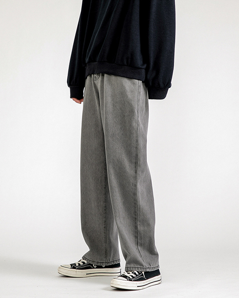 Y2K Grunge Gray Baggy Jeans - Retro 90S Fashion, Summer Y2K Outfits, Hip Hop Style