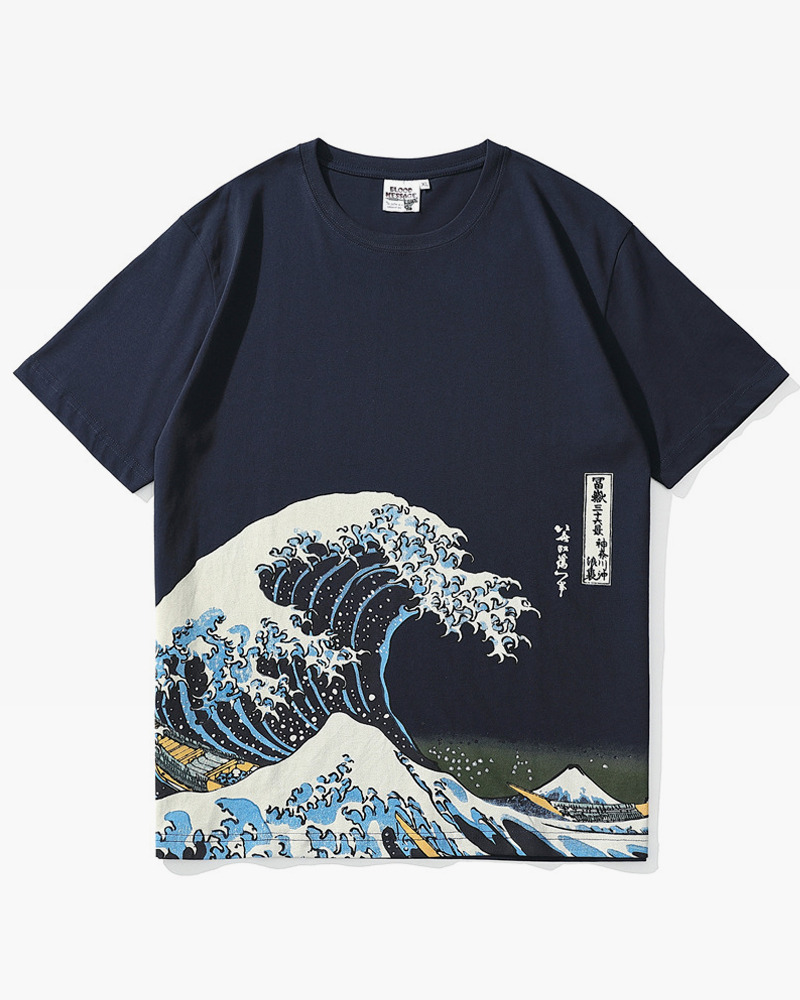 Y2K Grunge Great Wave Off Kanagawa Shirt - 90S Retro Summer Outfit, Y2K Fashion Top Y2K Grunge Great Wave Off Kanagawa Shirt - 90S Retro Summer Outfit, Y2K Fashion Top