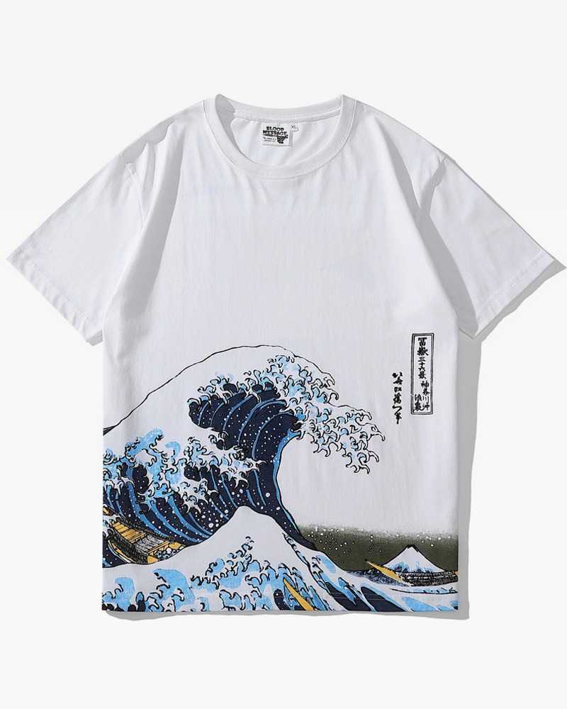 Y2K Grunge Great Wave Off Kanagawa Shirt - 90S Retro Summer Outfit, Y2K Fashion Top Y2K Grunge Great Wave Off Kanagawa Shirt - 90S Retro Summer Outfit, Y2K Fashion Top