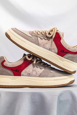 Y2K Grunge Great Wave Off Kanagawa Shoes - Retro 90S Fashion, Summer Y2K Outfits, Popstar Style