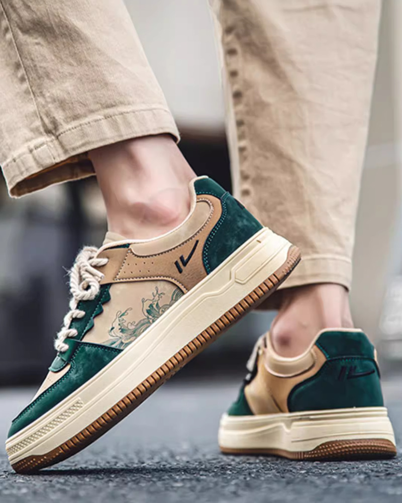 Y2K Grunge Great Wave Off Kanagawa Shoes - Retro 90S Fashion, Summer Y2K Outfits, Popstar Style