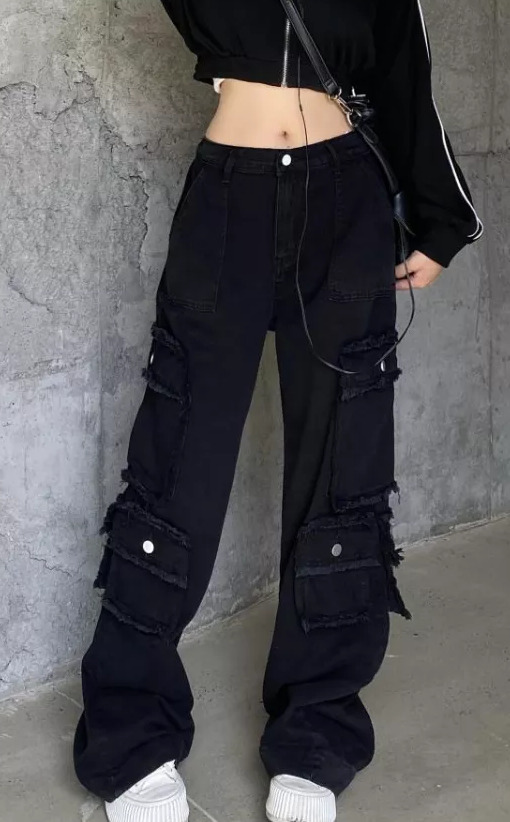 Y2K Grunge Hazel Cargo Pants - 90S Retro Summer Outfit, Y2K Fashion, Pastel Goth Style