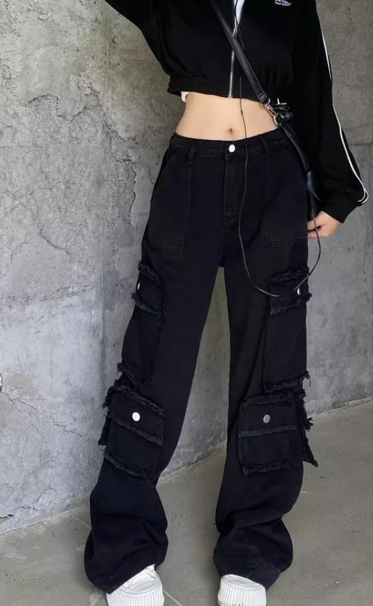 Y2K Grunge Hazel Cargo Pants - 90S Retro Summer Outfit, Y2K Fashion, Pastel Goth Style