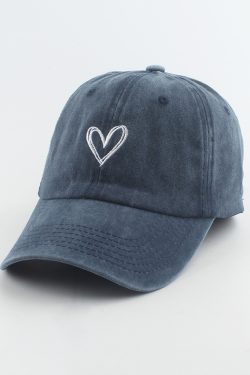 Y2K Grunge Heart Baseball Cap - Retro 90S Fashion, Summer Y2K Outfits, Pastel Goth Style