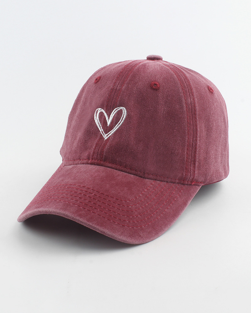 Y2K Grunge Heart Baseball Cap - Retro 90S Fashion, Summer Y2K Outfits, Pastel Goth Style Y2K Grunge Heart Baseball Cap - Retro 90S Fashion, Summer Y2K Outfits, Pastel Goth Style