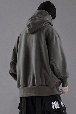 Y2K Grunge High Collar Hoodie - Retro 90S Fashion, Summer Outfits, And Pastel Goth Style