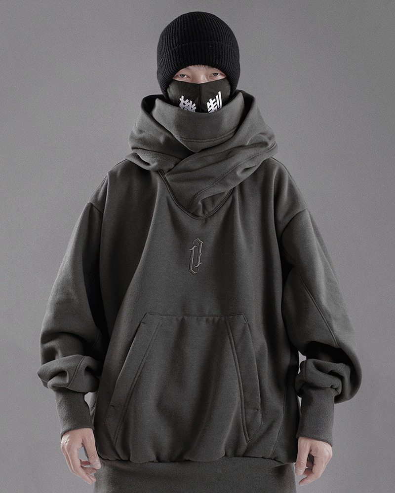 Y2K Grunge High Collar Hoodie - Retro 90S Fashion, Summer Outfits, And Pastel Goth Style