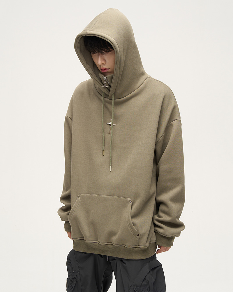 Y2K Grunge High Collar Hoodie - Retro 90S Fashion, Summer Outfits, And Pastel Goth Style Y2K Grunge High Collar Hoodie - Retro 90S Fashion, Summer Outfits, And Pastel Goth Style