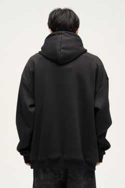 Y2K Grunge High Collar Hoodie - Retro 90S Fashion, Summer Outfits, And Pastel Goth Style