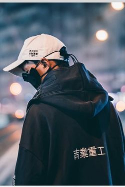 Y2K Grunge High Neck Fish Mouth Hoodie - 90S Fashion, Retro Style, Y2K Summer Outfits