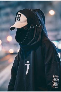 Y2K Grunge High Neck Fish Mouth Hoodie - 90S Fashion, Retro Style, Y2K Summer Outfits