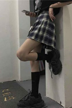 Y2K Grunge High Waist Skirt - 90S Fashion, Retro Style, Summer Y2K Outfits, Gothic Y2K