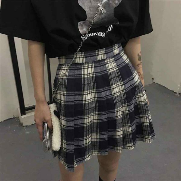 Y2K Grunge High Waist Skirt - 90S Fashion, Retro Style, Summer Y2K Outfits, Gothic Y2K