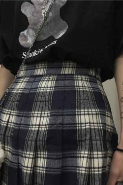 Y2K Grunge High Waist Skirt - 90S Fashion, Retro Style, Summer Y2K Outfits, Gothic Y2K