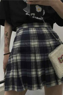 Y2K Grunge High Waist Skirt - 90S Fashion, Retro Style, Summer Y2K Outfits, Gothic Y2K
