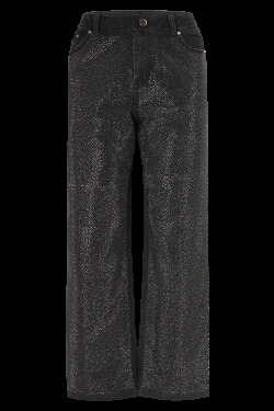 Y2K Grunge High Waist Wide Leg Rhinestone Jeans - Retro 90S Baggy Pants For Women