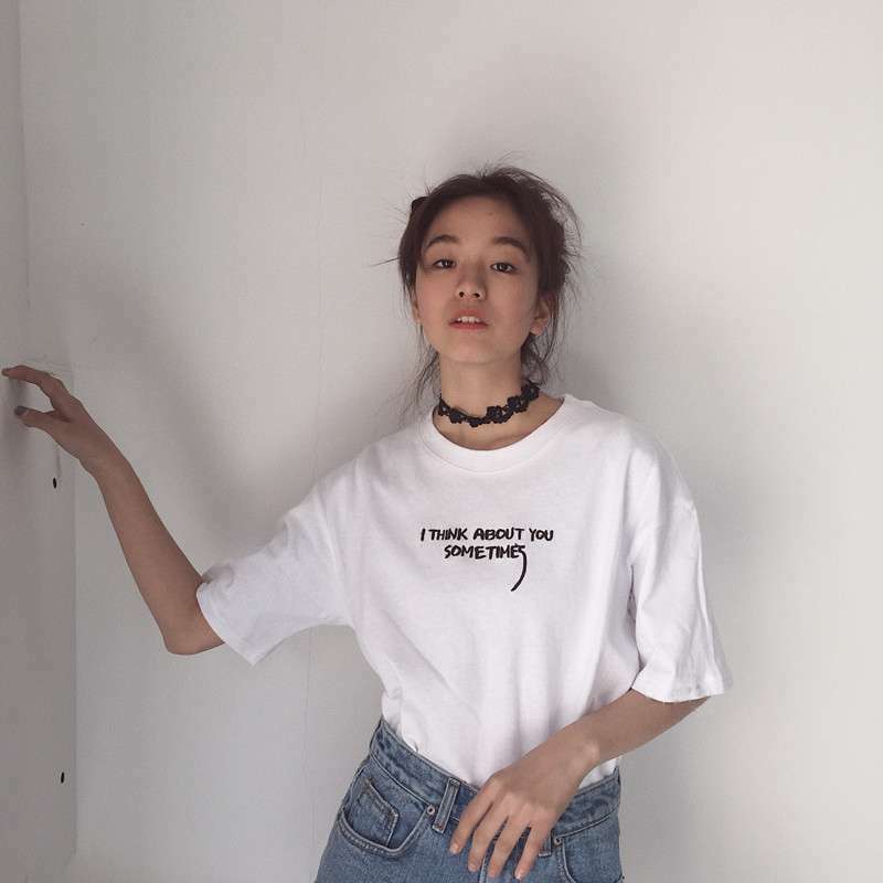 Y2K Grunge I Think About You Sometimes Shirt - Retro 90S Fashion, Summer Y2K Outfits