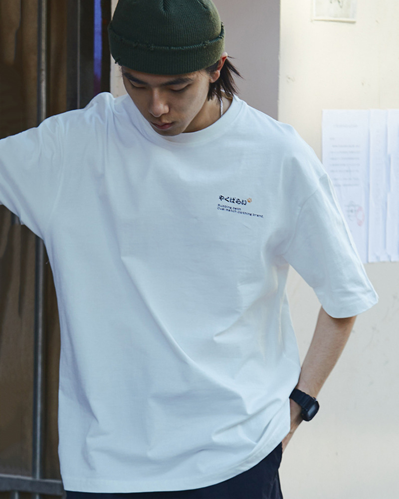 Y2K Grunge Japanese Cat T-Shirt - Retro 90S Summer Outfit, Pastel Goth, Y2K Fashion