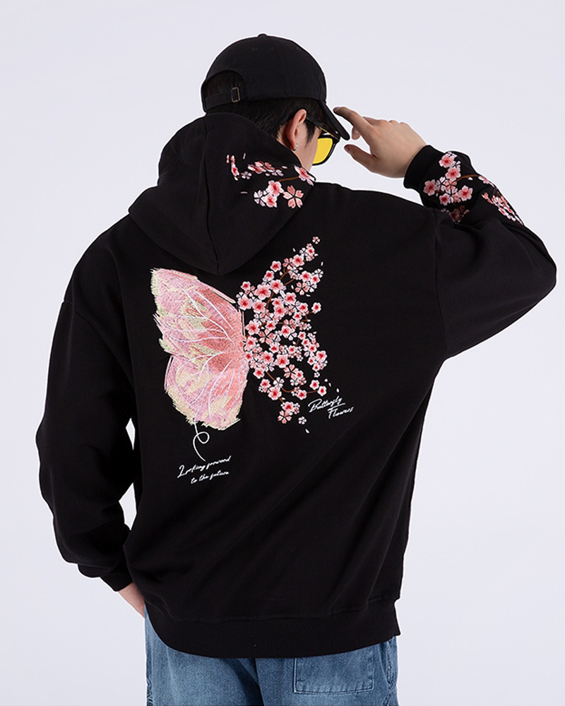 Y2K Grunge Japanese Cherry Blossom Hoodie - Retro 90S Fashion, Summer Y2K Outfits Y2K Grunge Japanese Cherry Blossom Hoodie - Retro 90S Fashion, Summer Y2K Outfits
