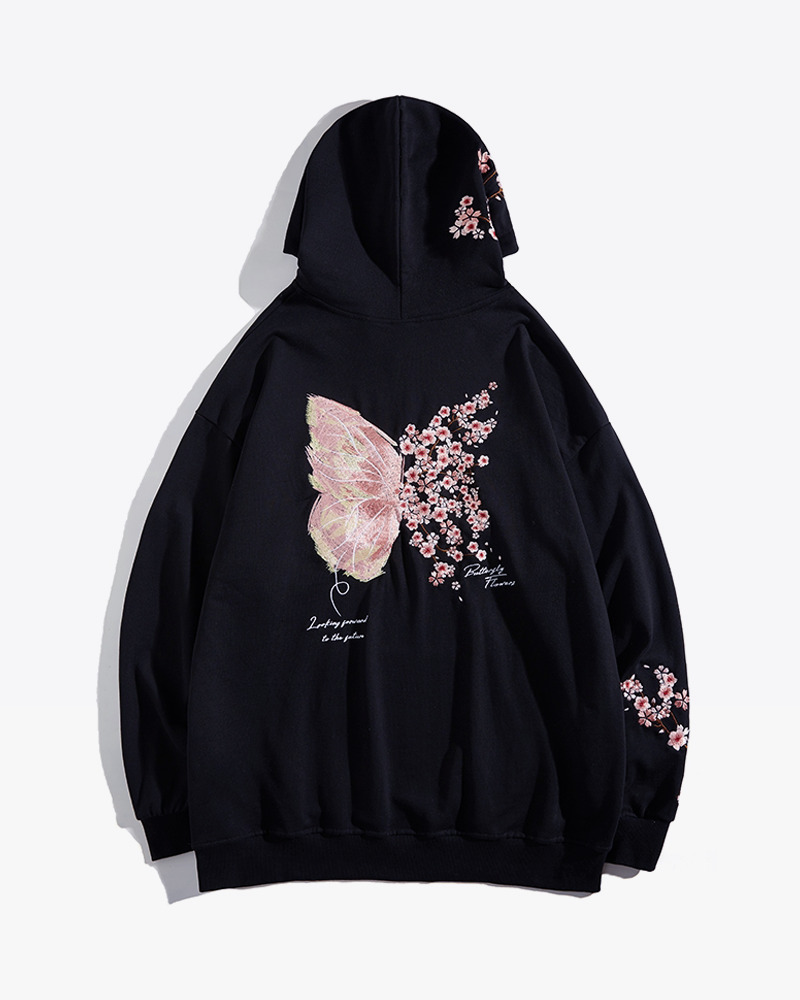 Y2K Grunge Japanese Cherry Blossom Hoodie - Retro 90S Fashion, Summer Y2K Outfits Y2K Grunge Japanese Cherry Blossom Hoodie - Retro 90S Fashion, Summer Y2K Outfits
