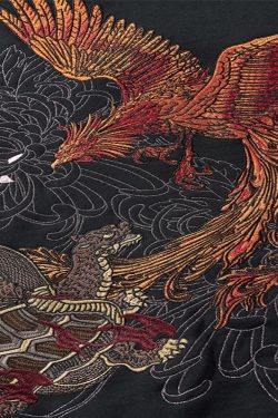 Y2K Grunge Japanese Embroidered Jacket - 90S Retro Style, Summer Y2K Outfits, Gothic Y2K