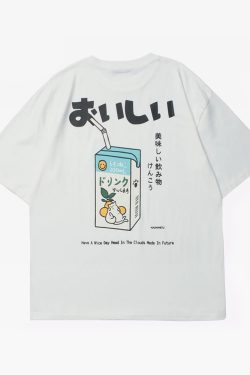 Y2K Grunge Japanese Graphic Tee - Retro 90S Fashion, Summer Y2K Outfits, Pastel Goth Style