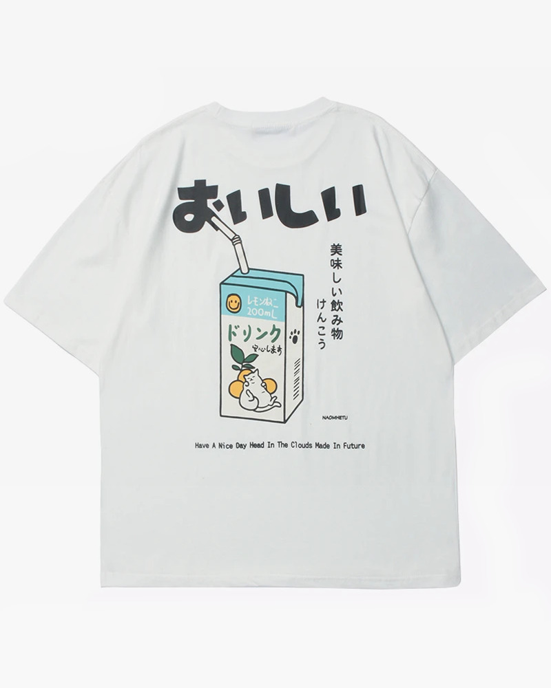 Y2K Grunge Japanese Graphic Tee - Retro 90S Fashion, Summer Y2K Outfits, Pastel Goth Style