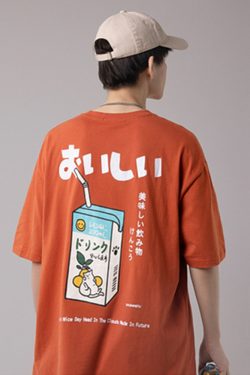 Y2K Grunge Japanese Graphic Tee - Retro 90S Fashion, Summer Y2K Outfits, Pastel Goth Style